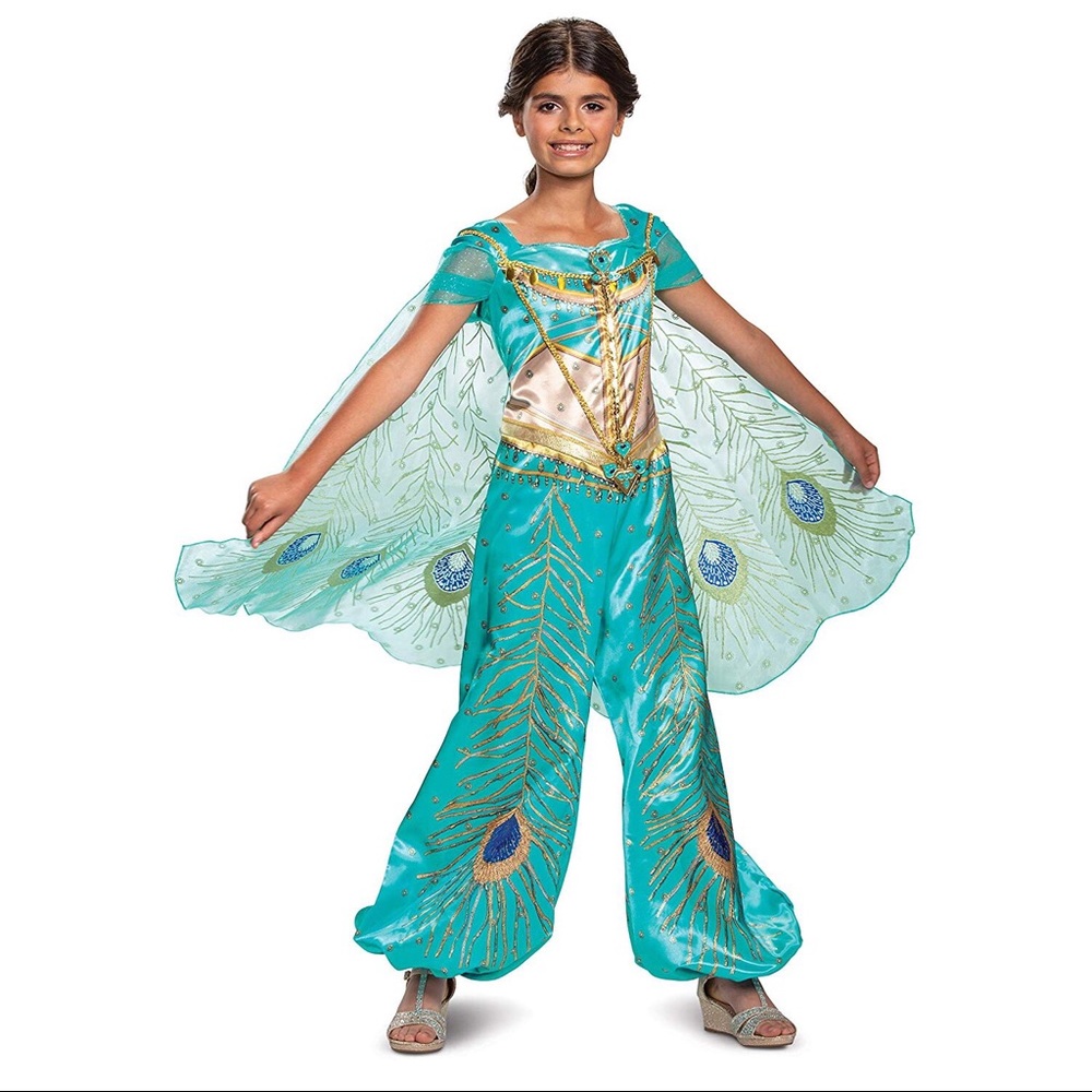 NWT Disney Jasmine from Aladdin Teal Costume XS - Picture 3 of 8